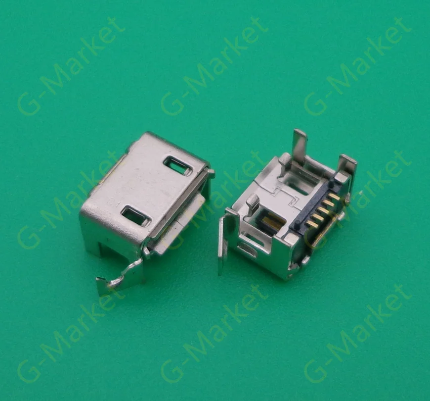 10X для планшетов ПК средний разъем Micro USB 5-контактный зарядки гнездовой |