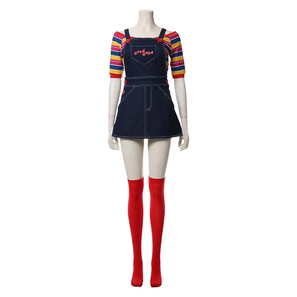 Детский Косплей Костюм Чаки женское платье наряд для взрослых девочек