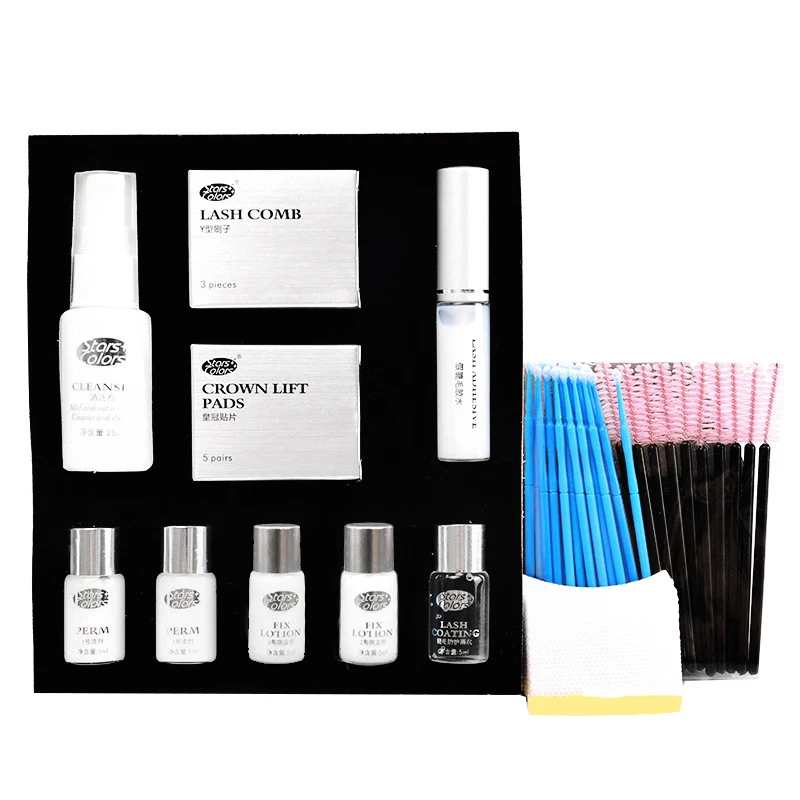 Лучшая быстрая завивка мини ресницы Набор Лифт лифтинг расширение Перманентная