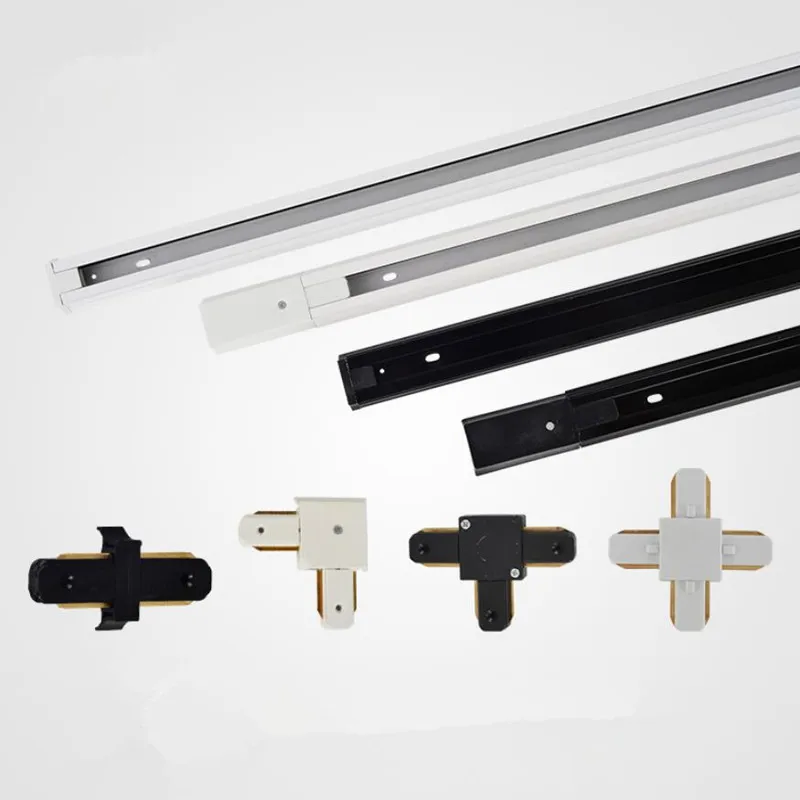 Толстый Алюминиевый рельс 2 провода 1 фазный рельсовый для светодиодных рельсов