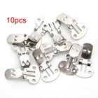 Зажимы из нержавеющей стали с серебряным вырезом для обуви, зажимы для украшений, фурнитура сделай сам, 10 шт.