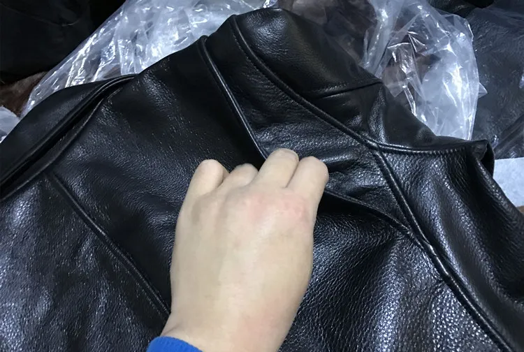Брендовое классическое кожаное пальто horseskin, мужские куртки из натуральной кожи, модная мужская Тонкая японская куртка, качество