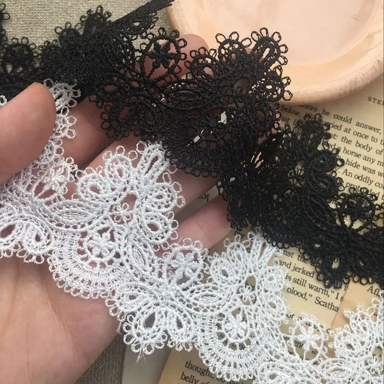 3 м/лот 5 см в ширину хорошее качество водорастворимый полиэстер Кружева отделка