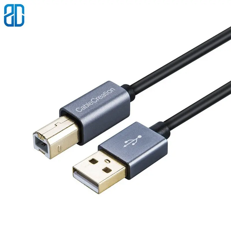 Кабель для принтера USB 2 0 A папа-B папа шнур сканера совместимый с HP Cannon Brother Epson Xerox