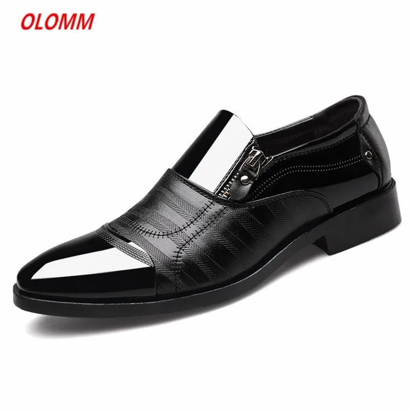 New men's formal business shoes spring and autumn large size casual Korean fashion high quality men | Обувь