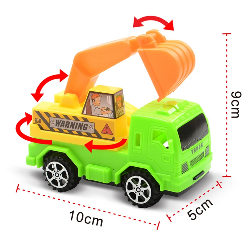 

2pcs Pull Back Diecast Model Toy Funny Engineering Vehicle Toys Model Wheel Collection Brinquedos Car Inertial Deformation Toy