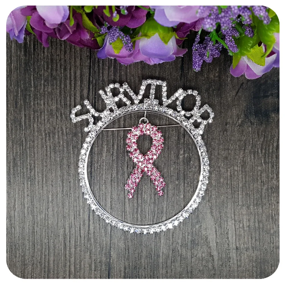 Уникальная брошь в виде кристаллов подарок выживший булавка с отворотом розовой