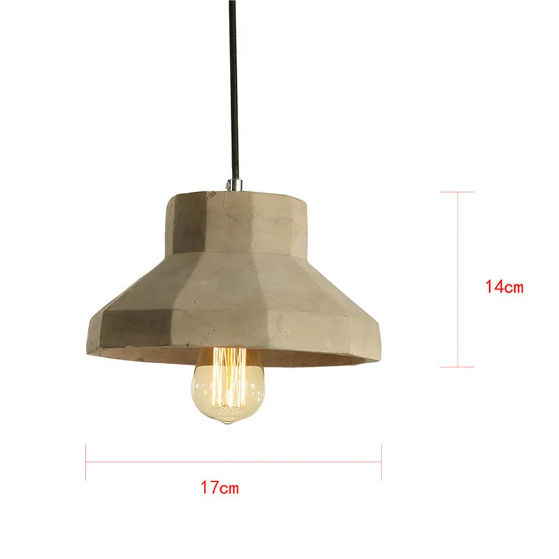 

LAIDEYI Nordic Rustic Cement LED Pendant Lights Loft Style Lampe Vintage Industrial Lighting Fixtures Retro Hanging Light Lampen