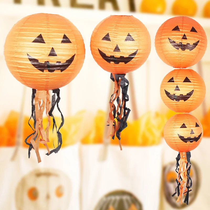 

Бумажный фонарь в виде тыкв, для Хэллоуина, танцев, вечеринок для мероприятий декоративные реквизиты, принадлежности для мебели
