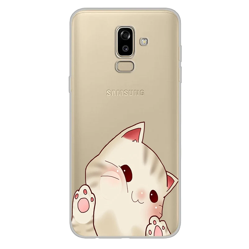 Ciciber чехол для телефона Samsung Galaxy J5 J6 J7 J8 J4 J3 J2 J1 Prime Core Plus 2016 2017 2018 животное кошка