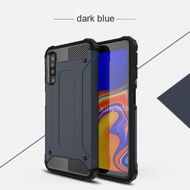 Противоударный чехол-Броня чехол для samsung Galaxy A7 A9 A6 A8 S9 плюс S8 Note 8 9 J7 Duo J4 J6 J8 мягкий силиконовый ПК Жесткий Чехол бампер