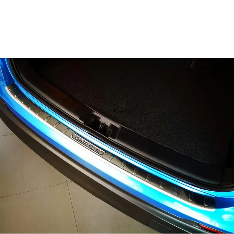 Для Nissan Qashqai j11 304 нержавеющая сталь задний багажник бампер Накладка порога внешний+ внутреннее украшение
