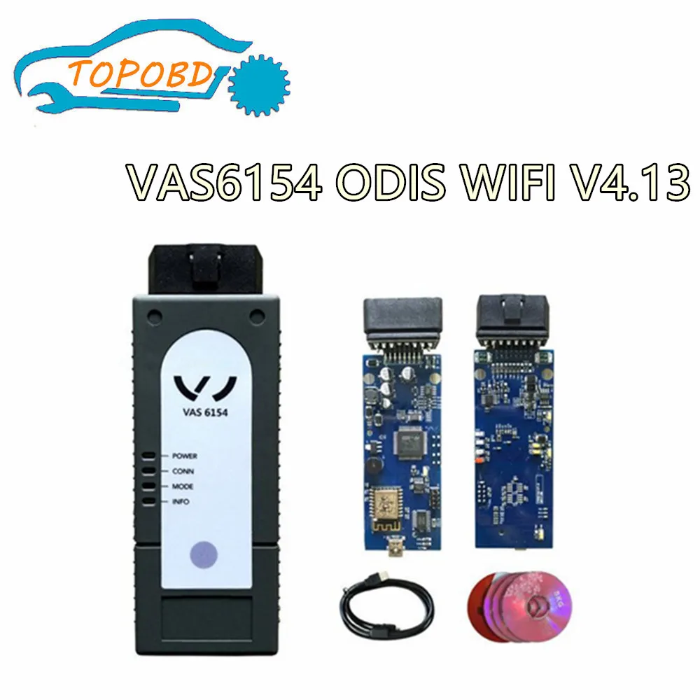 2 шт./лот Бесплатная 2018 с Wi Fi ODIS V4.13 VAS6154 лучше чем VAS5054A профессиональный