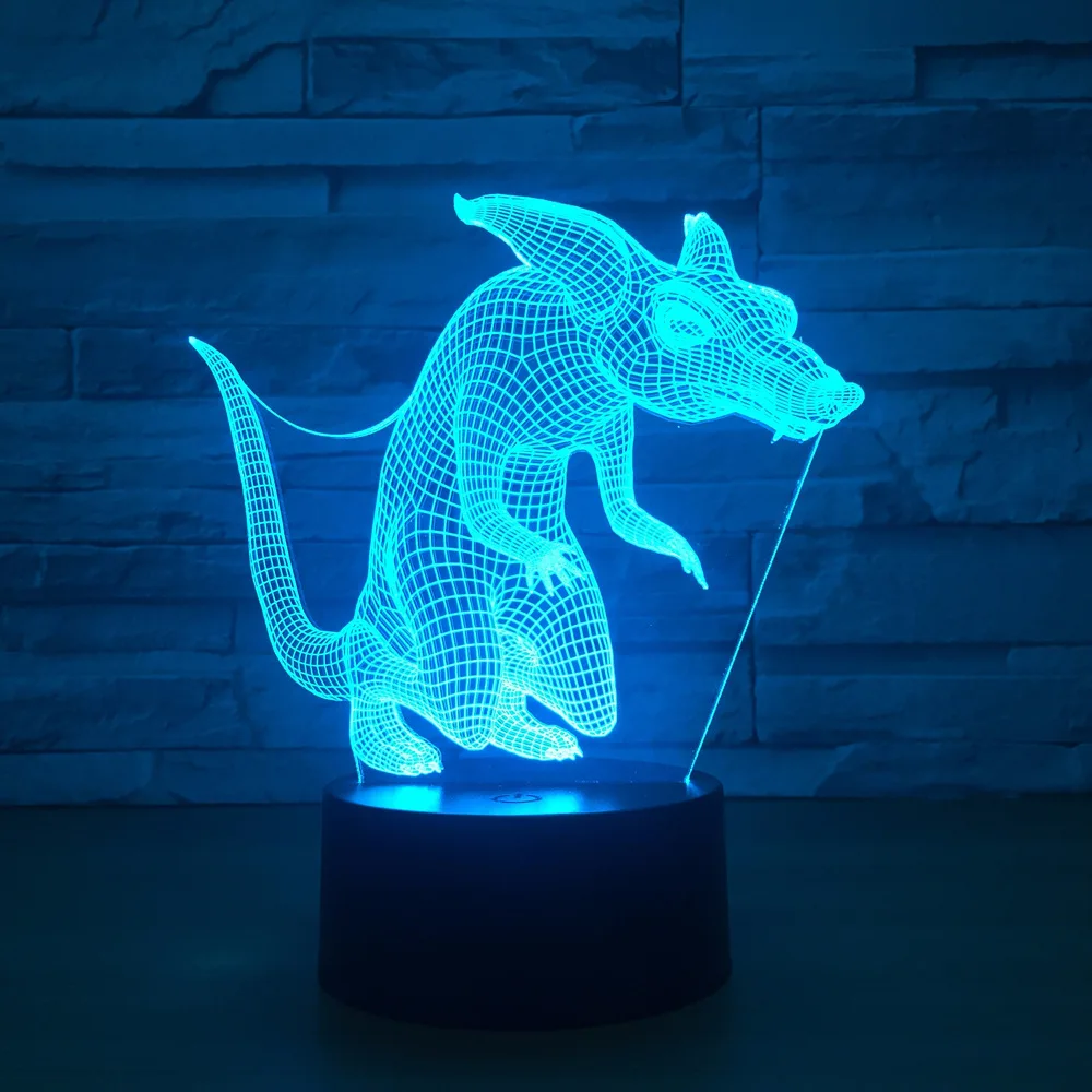 Новинка лиса 3d стерео Управление освещением Интеллектуальный индукционный