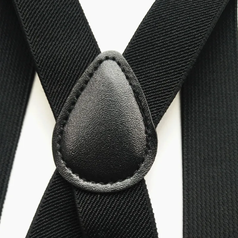 Крутые черные подтяжки для мужчин и женщин прочный эластичный ремешок