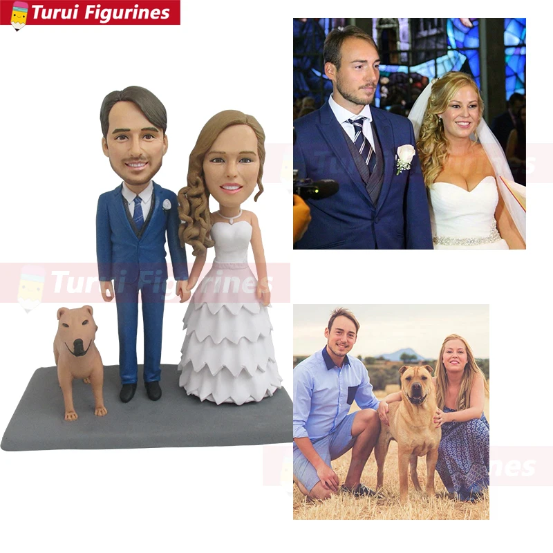 Свадебные фигурки с серфингом топпер для торта индивидуальные куклы из