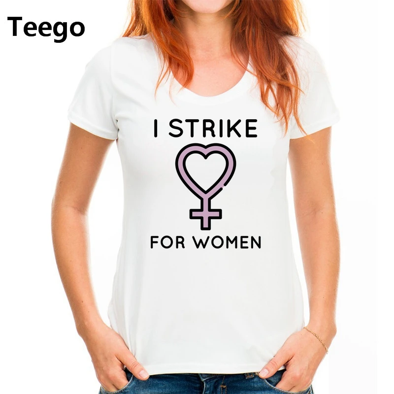 2018 Лидер продаж 100% хлопок я удар для Для женщин футболка с принтом Woemn | Женская
