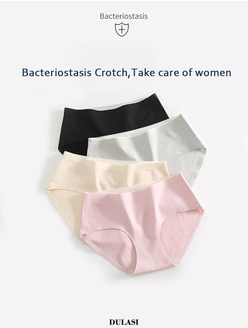 DULAS Pantie женские бактериостази хлопок девушки нижнее белье средней посадки девушки нижнее белье дамы бесшовные Большие размеры трусики 3 шт./лот