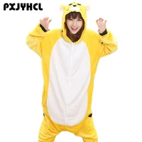 fancy adult anime kigurumi onesies yellow costume for women animal black devil unicorn onepieces sleepwear home wear clothes