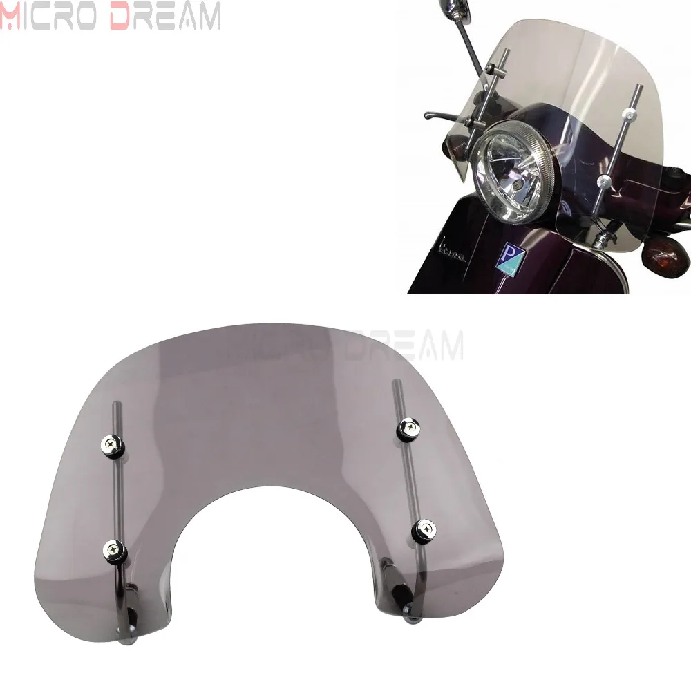 Тонированный ветровой экран для скутеров Воздушный с комплектом фитингов Vespa LX150
