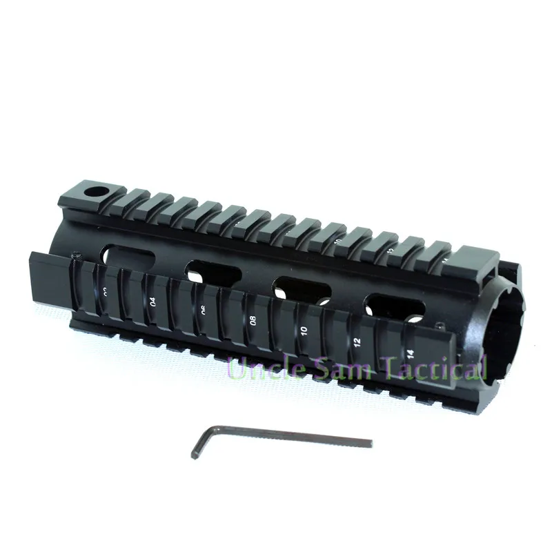 6 7 дюймов тактический AR 15 M4 Handguard карабин рис Quad Rail 2 шт. Drop In с креплением для