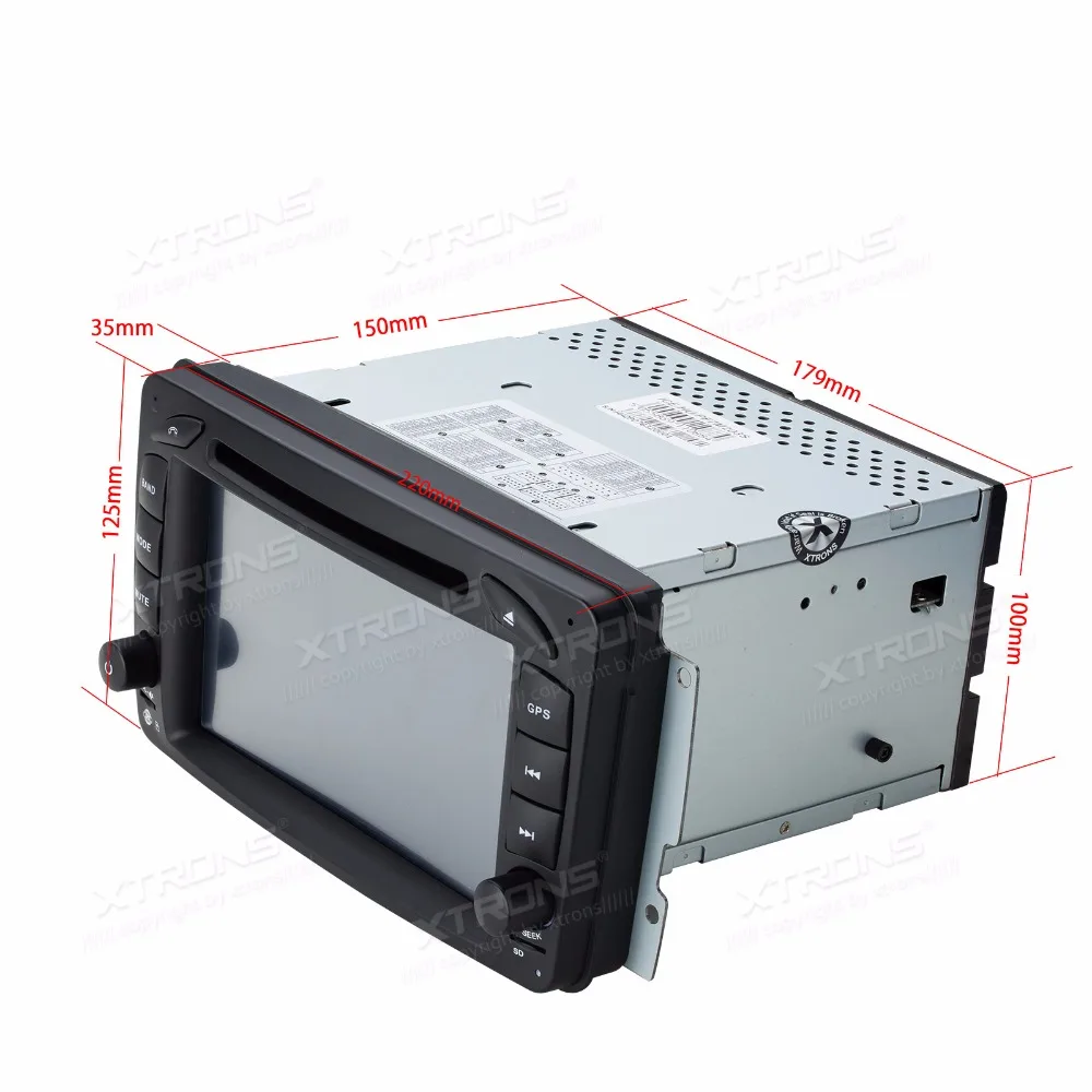 XTRONS 7 дюймов Автомобильный DVD плеер 2 din радио DAB + Canbus GPS навигации для Mercedes Benz C