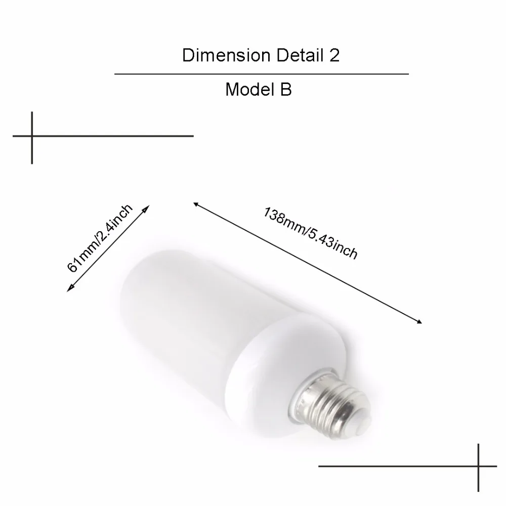 E26 E27 светодиодная лампа с пламенем огнеупорная E14 B22 SMD2835 Мерцающая декоративная