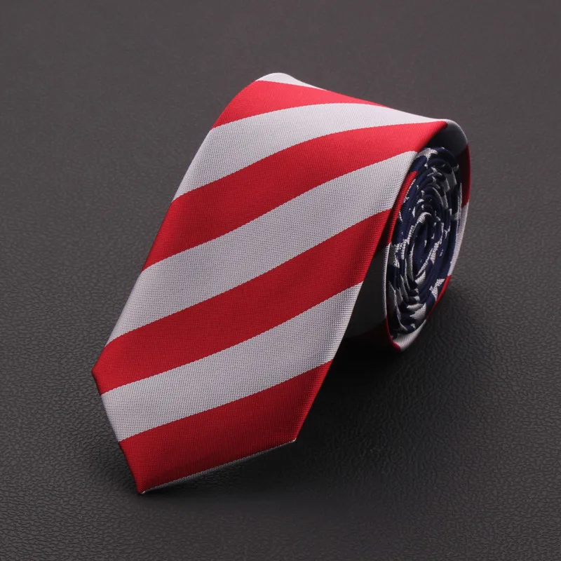 Мужской/женский галстук с принтом в виде флага США/США на каждый день узкая