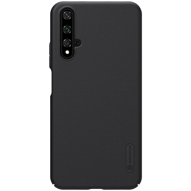 Huawei Honor 20 Pro 10 чехол Nillkin супер матовый защитный жесткий чехол для huawei Honor 20 Pro 10 9 8 Nilkin чехол для телефона - Цвет: Черный