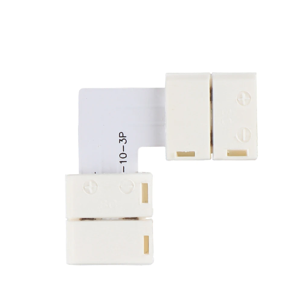 Пайка 3PIN WS2812B WS2811 разъем для светодиодной ленты для подключения угловых углов 10 мм для ws2811 2812 светильник ленты