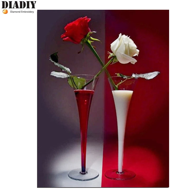 Полная выкладка Набор для рисования с круглыми камнями и полотном 5D DIY алмазная