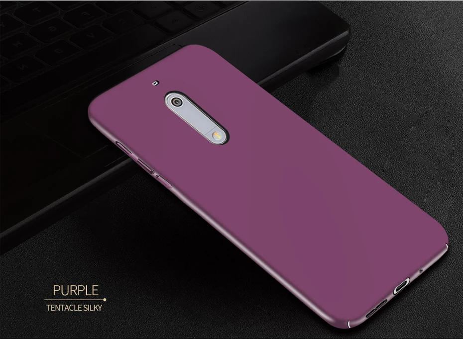 Для Nokia 5 чехол 360 Защитная крышка для телефона Роскошная жесткая задняя крышка из ПК чехол для NOKIA5 NOKIA 5 Черный Бампер кожа корпус 5,2
