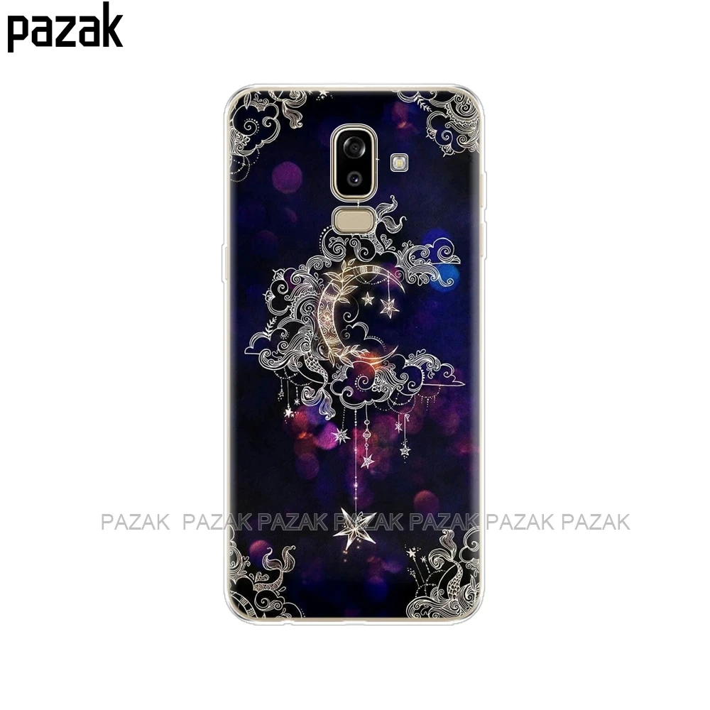 52273 Чехол для samsung Galaxy J8 чехол силиконовый чехол для samsung Galaxy J8 J810 чехол с черным принтом - Цвет: 52273