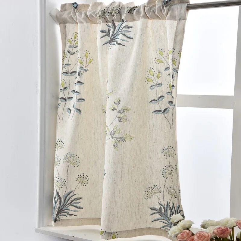 Короткие шторы NAPEARL с принтом для кухни льняные ткани современное раннее