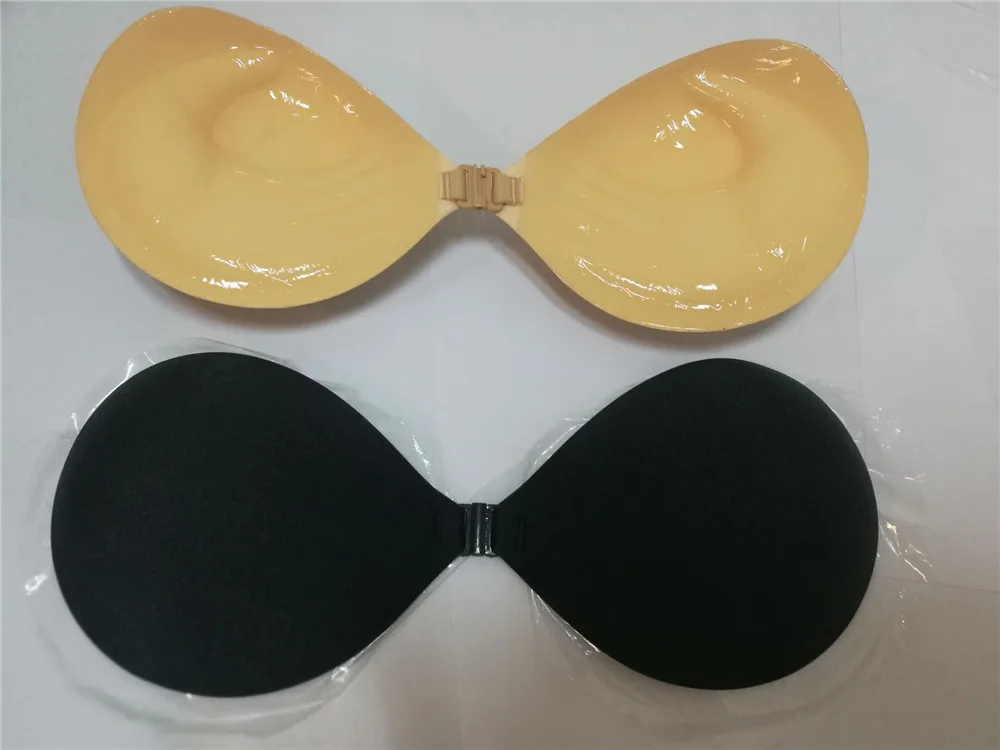 2018 New Thick Push Up Silicon Bra Backless Strapless Sticky Invisible Bra for Woman