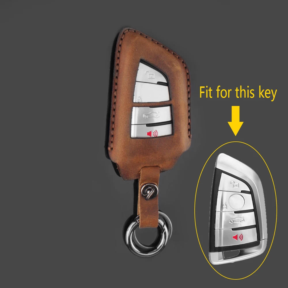KEYYOU Leather Car Key Case Cover Shell Protector For BMW X1 X3 X4 X5 X6 F15 F16 F48 G30 G38 525 540 740 1 2 5 7 Series | Автомобили и