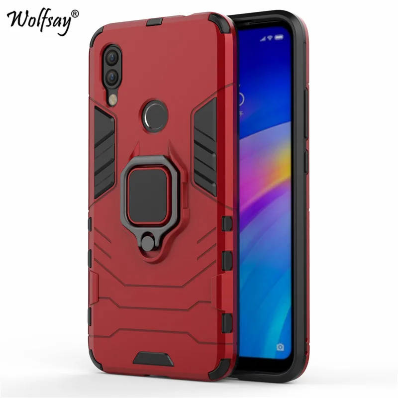 Red Для Xiaomi Redmi 7 Чехол Redmi 6 7A 8 противоударный защитный чехол-подставка держатель жесткий чехол для телефона защитный чехол для Xiaomi Redmi 7 - Цвет: Red