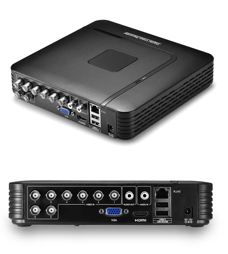 4 канала 8-канальный видеорегистратор AHD DVR, для наблюдения, безопасности, CCTV, Регистраторы DVR 4CH 720 P/8CH 1080N цифровые гибридные видеорегистраторы для аналоговых AHD CCTV IP