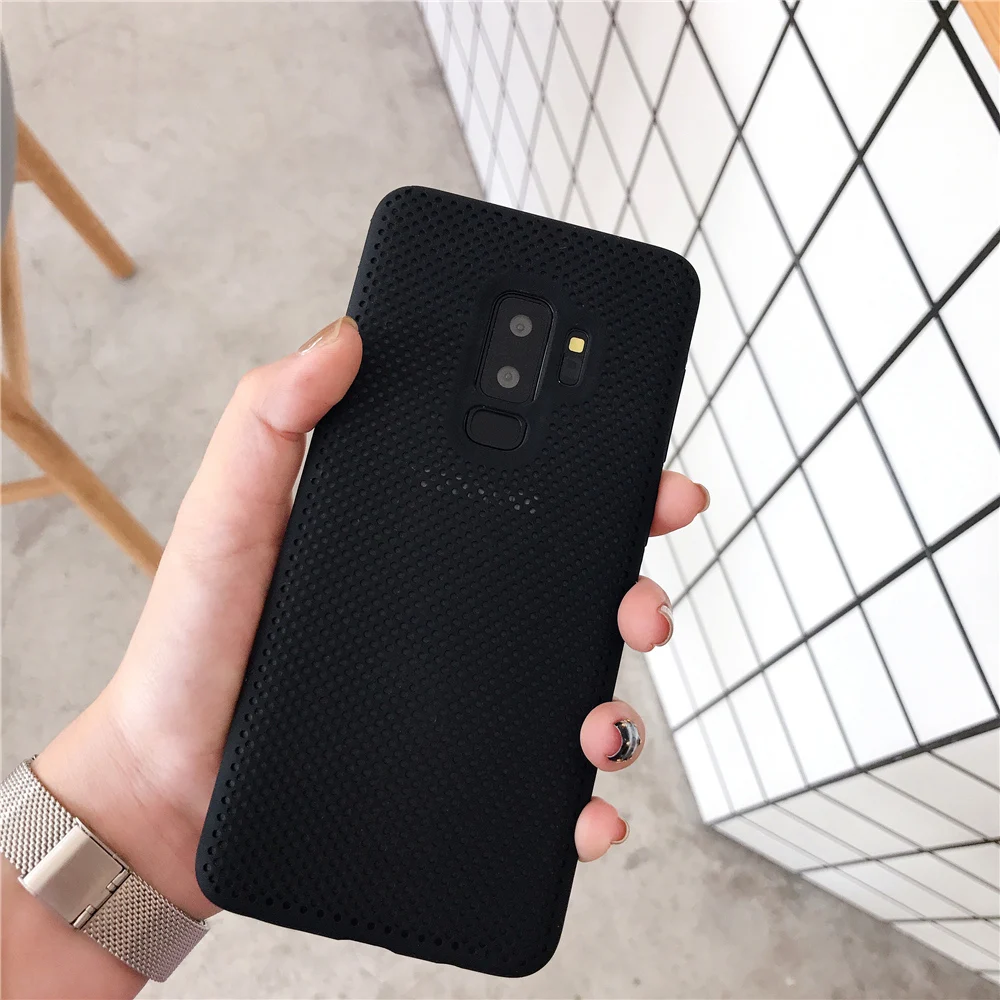 Case for Samsung Galaxy S8 Popular Net Breathable Phone For S9 Plus Note8 Soft Silicone Cool Hollow Mesh Back Cover |