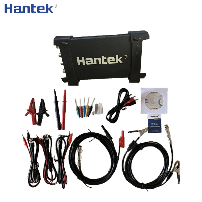 Hantek 6204BE Портативный USB осциллограф PC 200MHz 4 канала 1Gsa/s цифровой Osciloscopio