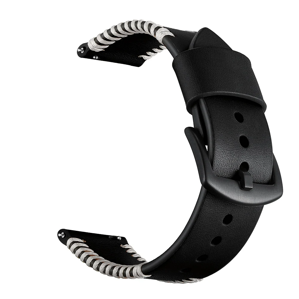 Ремешок HENGRC из натуральной кожи для Samsung Gear S3 Frontier браслет часов Galaxy Watch 46 мм Huami