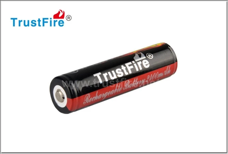 2 шт. TrustFire 18650 аккумуляторная батарея 3 7 V 2400mAh литий-ионный аккумулятор с PCB