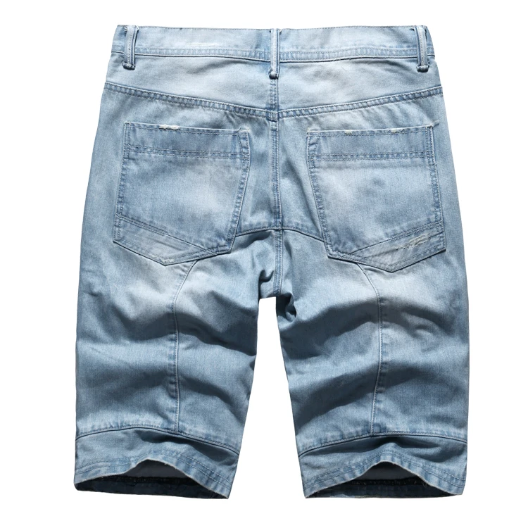 Летние джинсовые шорты мужские джинсы бермуды скейт доска шаровары джоггеры