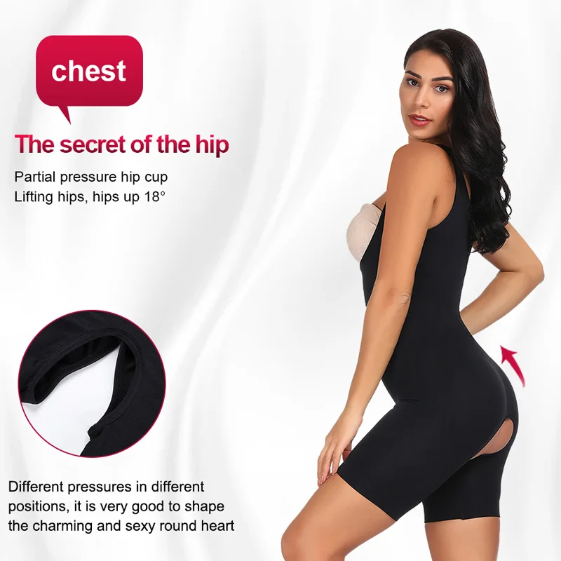 HEXIN Для женщин Full Body Shaper Бесшовные фирма Управление Фаха на талию с подгрудной