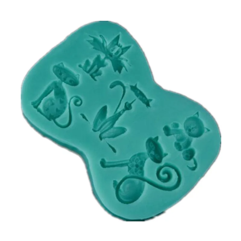 

3D Silicone Cute Animal Cat Fondant Mold DIY Chocolate Cake Decorating Tools Christmas Gift Mould Baking Tools