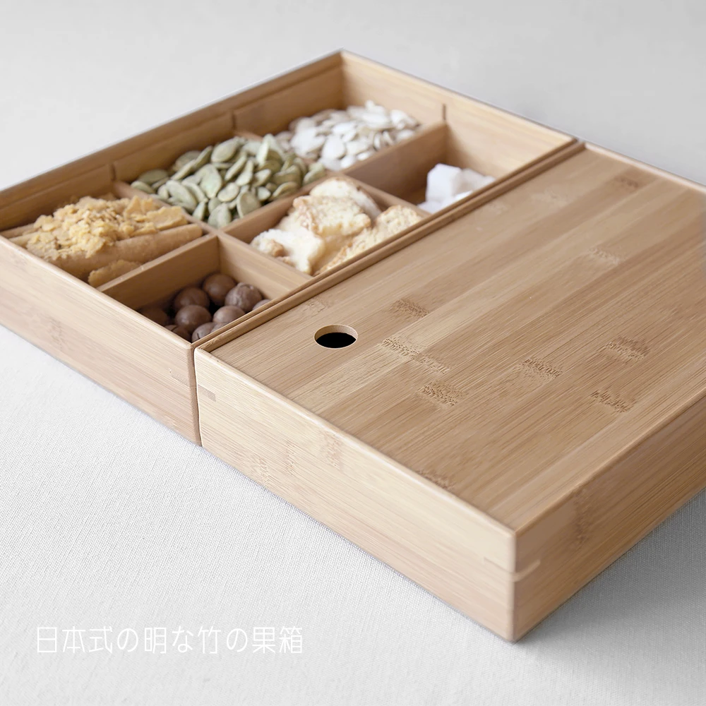 В японском стиле бамбуковое ящики для хранения с крышкой экологически чистый