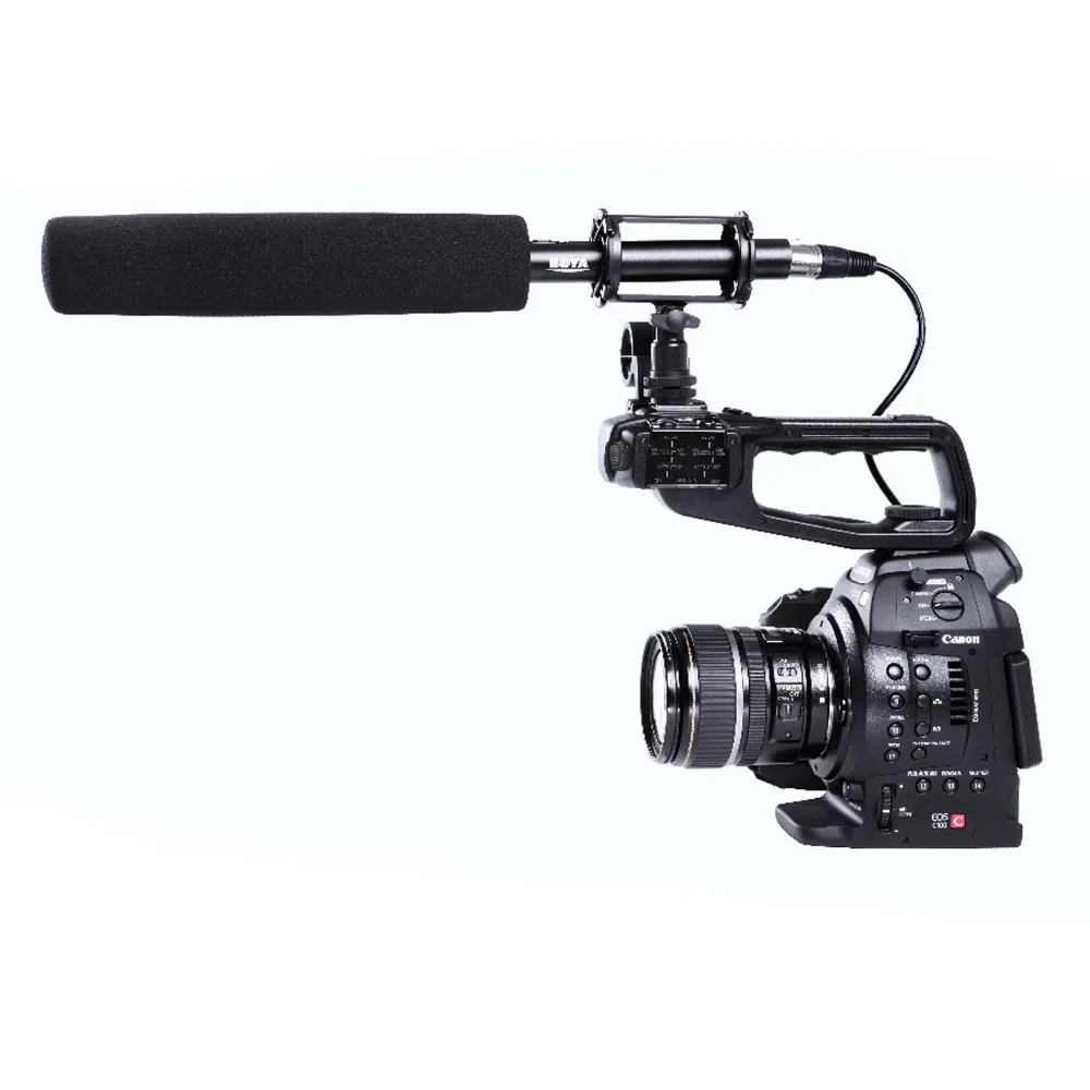 BOYA BY PVM1000L Pro Shotgun видео микрофон камера Микрофон для Canon Nikon Sony видеокамеры и