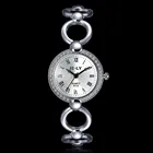 Модные маленькие серебристые женские часы из нержавеющей стали Роскошные Стразы ювелирные часы женские повседневные кварцевые наручные часы # 3TWF