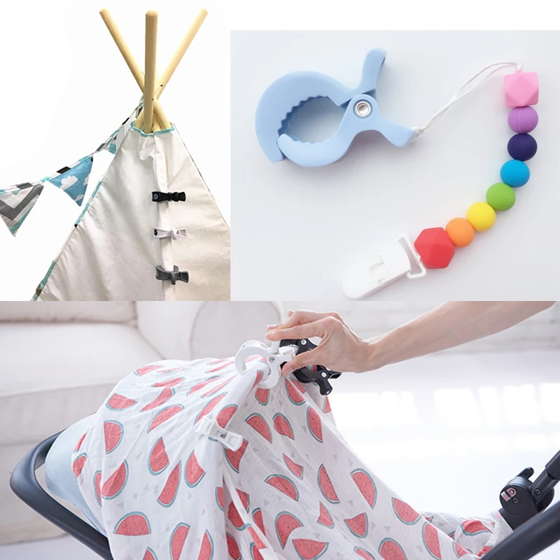 

Baby Lamp Pram Stroller Pegs Play Gym Accessories Teethers Clips hook Muslin Organizer Toys Infant Car Seat Cover Blanket Clips