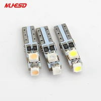 2pcs t5 led car auto led 3 smd 3528 wedge led light dashboard bulbs instrument lamp 12v dc white pink ice blue red yellow green